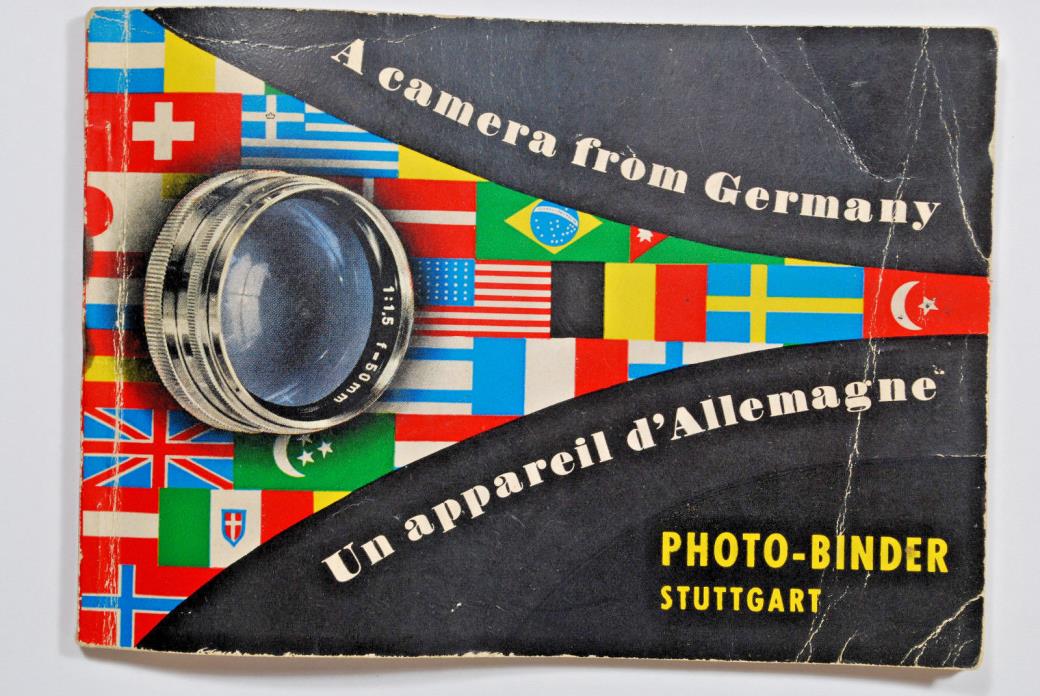 Photo Binder German 1950's Camera Catalog Vintage Photography Collectiblle 91 Pg