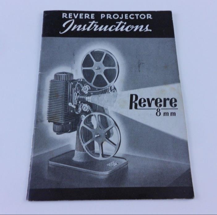 Vintage Original 1941 Revere 8mm Film Projector Instruction Manual Booklet