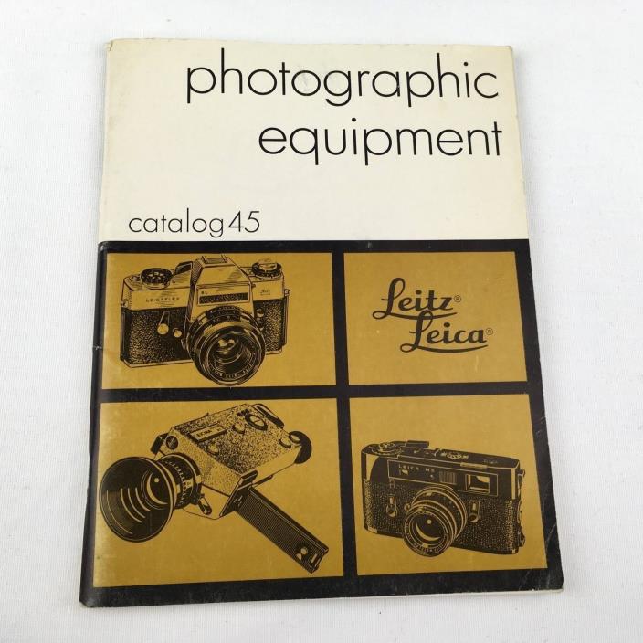 Leitz Leica Camera Catalog No. 45 Photographic Equipment 1972