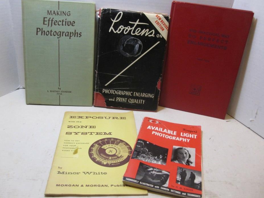 Lot Of 5 Vintage Photography Books