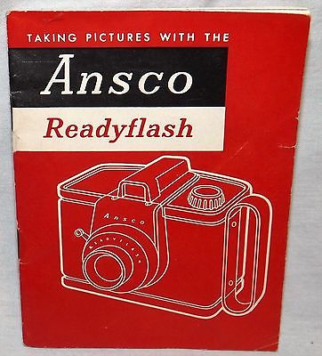 Vtg Ansco Ready Flash Camera Owners Guide Manual Instructions ReadyFlash 1951