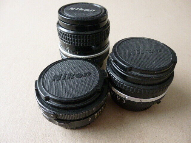 3  Nikon Lenses--- 50mm/1.8 -- 45mm/2.8 -- 24mm/2.8 --Reduced!