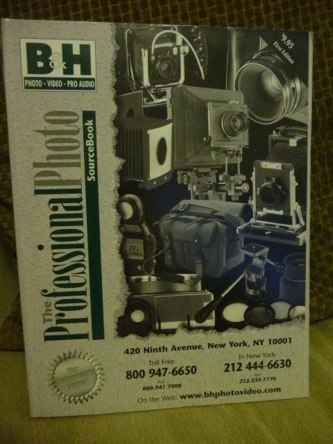 1998 First Edition B&H Professional Photo Source Book 600+ pages NICE! camera