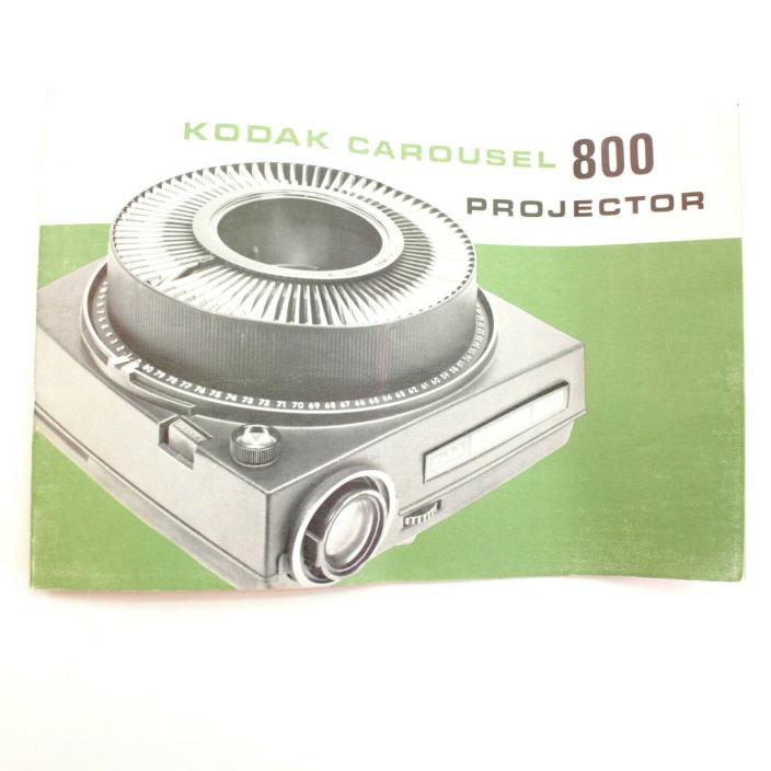 Kodak Carousel 800 Slide Projector Operating Instruction Manual Guide Book