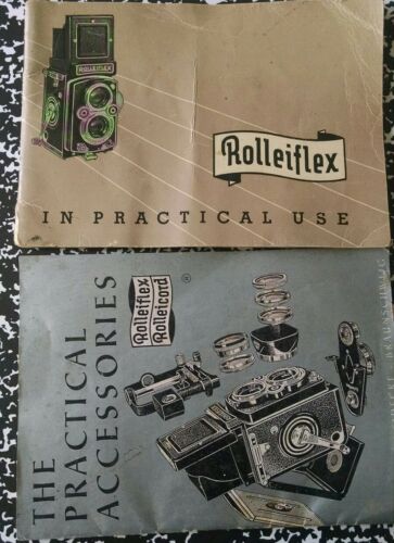 2 Original Rolleiflex Rolleicord Brochures Manuals Camera Photography