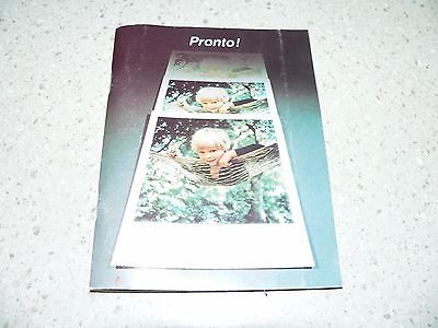 Original Vintage Polaroid Pronto! Land Camera Instructions~VG/EX Condition