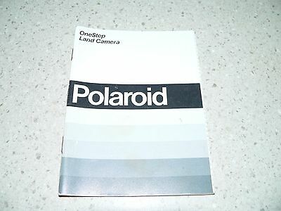 Original Vintage Polaroid OneStep Land Camera Instructions~VG/EX Condition