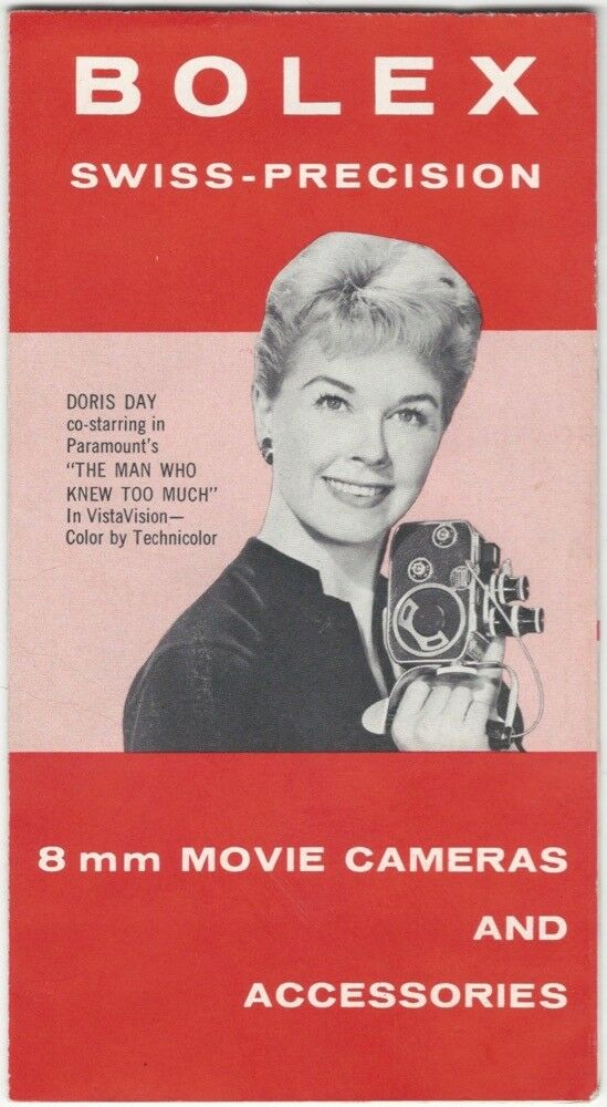 1956 Bolex Swiss Home Movie Camera & Accessories Brochure