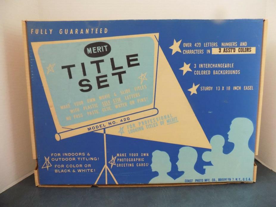 vintage Movie and Title Set never used