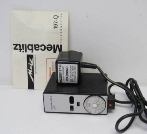 Vintage Metz Mecablitz Telecomputer Quick Flash Charger Instructions 197-Q L20C
