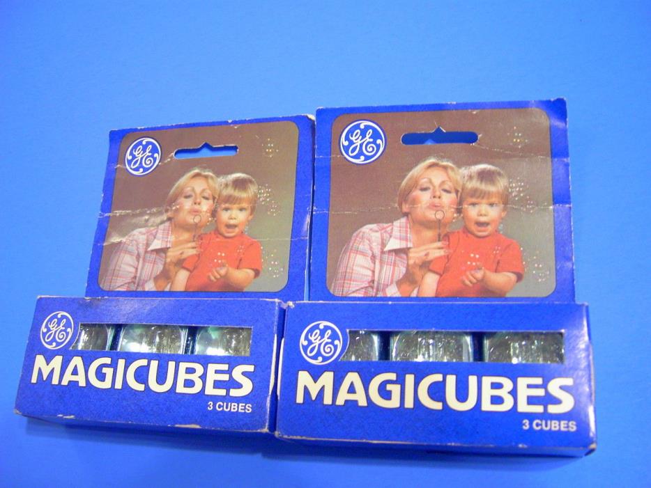 Lot of 6 GE Magicubes Cubes 24 Flashes New In Pack Camera Flash Vintage