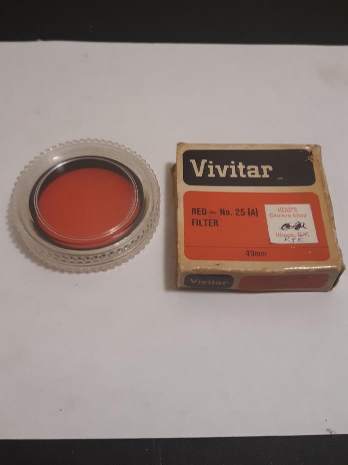 vivitar filter 49mm red