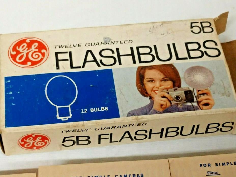 Vintage GE Flashbulbs - 5B - Original Box of Twelve (12)