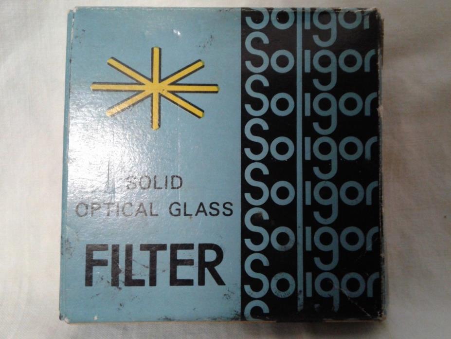 Soligor solid optical glass filter 85A-46mm  23-355 AiC photo inc JAPAN yellow