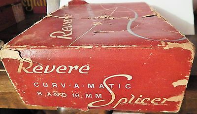 VINTAGE REVERE CURVA-MATIC SPLICER (8MM/16MM) RARE COLLECTIBLE; SOLD AS IS