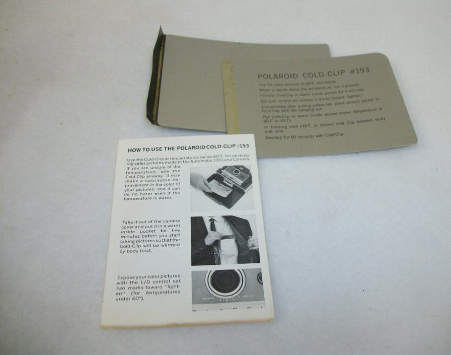 Polaroid Cold Clip #193 with Instructions
