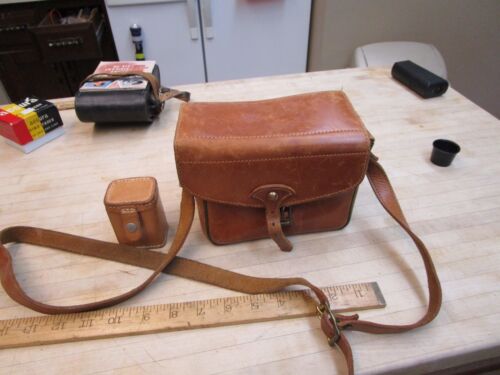 Vintage Small  Sun Valley by Service Camera Case Saddle Leather