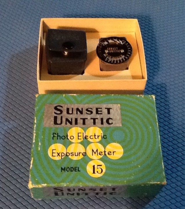 Vintage Sunset Unittic Photo Electric Exposure Meter Model 15 Japan Light Meter