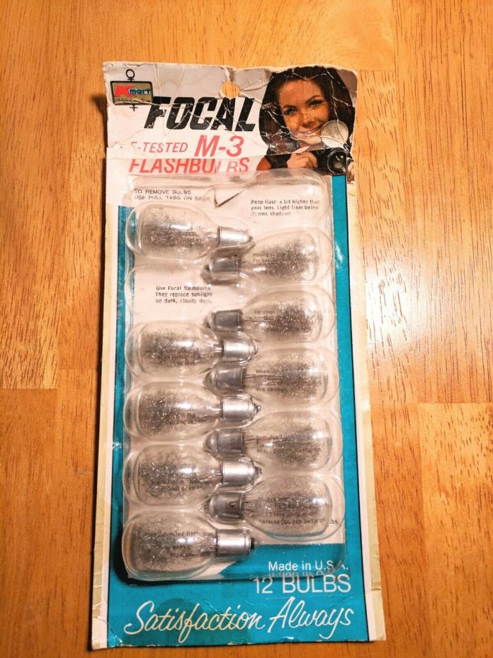K-Mart Flash Bulbs Focal M-3 Opened Pack - 10 bulbs