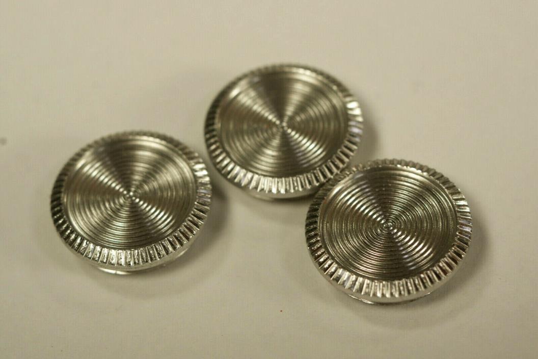 Lot of THREE Threaded Metal Plugs for D-Mount Turrets on 8mm Cine Movie Cameras