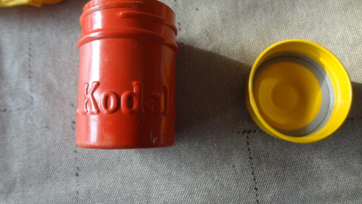 Vintage Kodak 35MM Film Canister w/ Screw Lid with Mail in Pouch