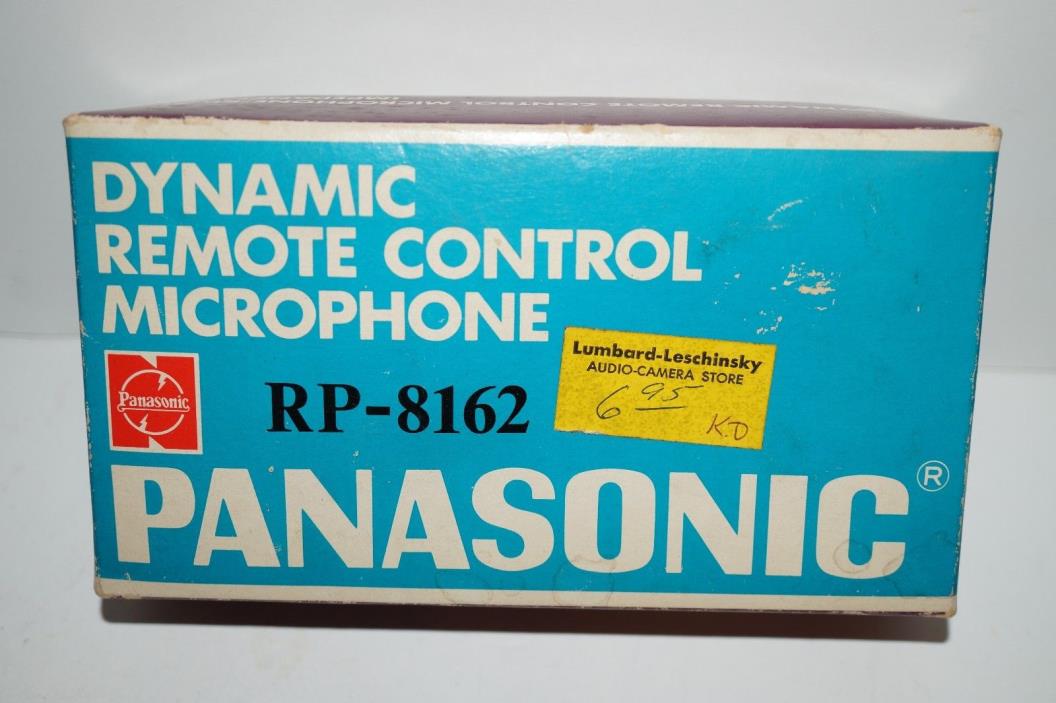 Panasonic RP-8162 Dynamic Remote Control Microphone