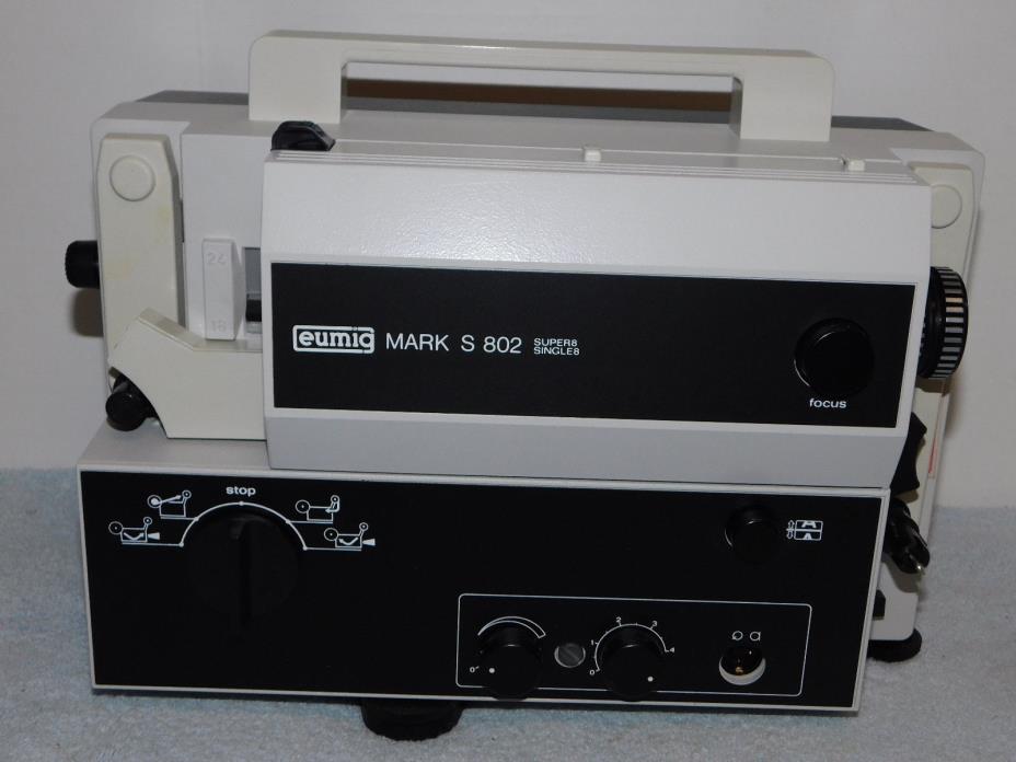 Eumig Mark S 802  Single 8/Super 8 MM Sound Movie Projector