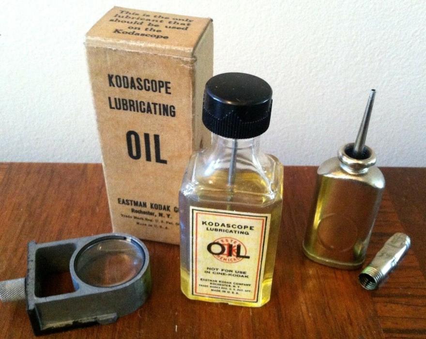 Vintage 16mm or 8mm Movie Film Projector Kodascope Lubricating Oil Kit.