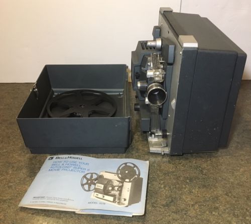 VTG Bell & Howell 8mm Auto Load Film Projector 357B Works Great