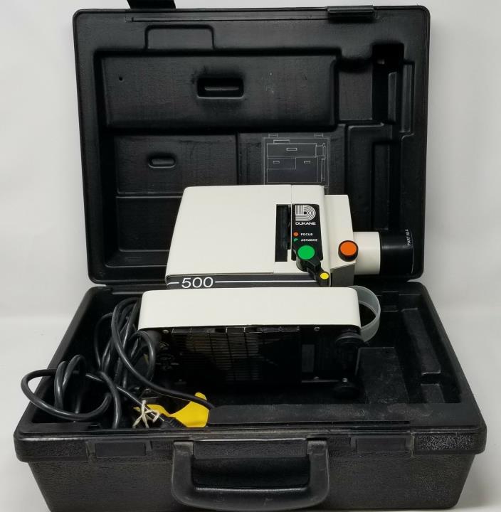 Vintage Dukane 500 Desktop Film Strip Projector Model W/ OG Case - Ships FREE