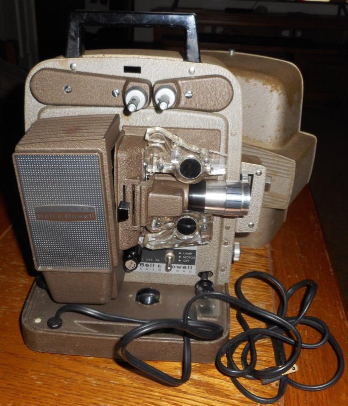Bell & Howell Auto Load Model 245 PA 8 MM Projector Works