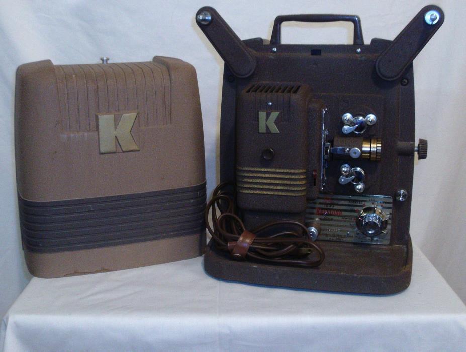 Vintage Keystone 8mm Projector Model 100G Camera Carry Case TESTED WORKS EUC