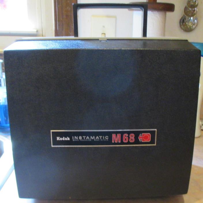 Vintage Kodak Instamatic M68 Movie Projector Super 8 with Hard Case,NO Reel