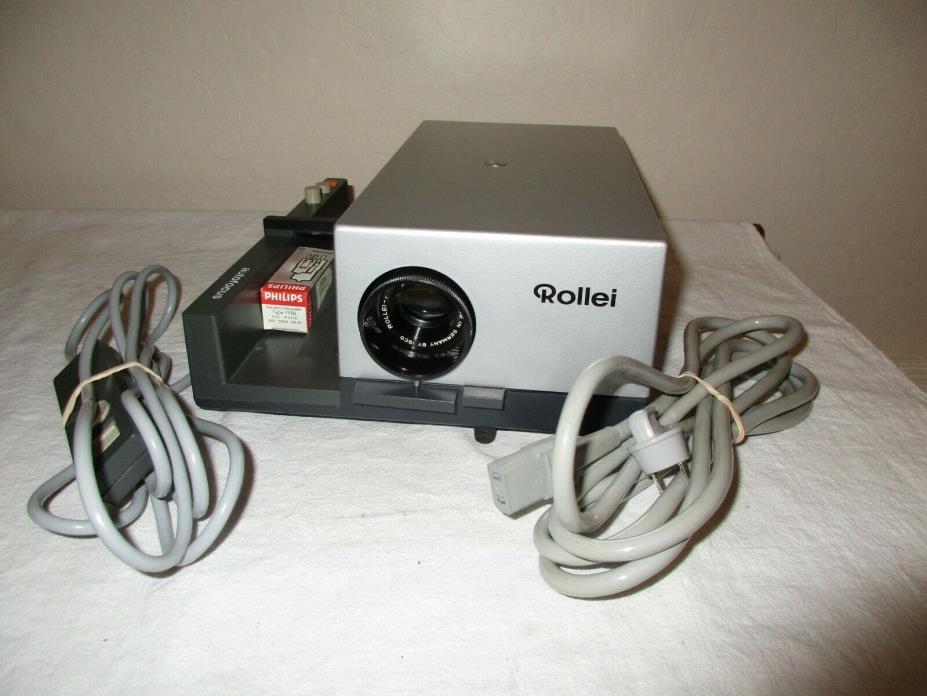 ROLLEI (Germany) SLIDE PROJECTOR w/ Case, Remote, 2.8/85 lens - Works great
