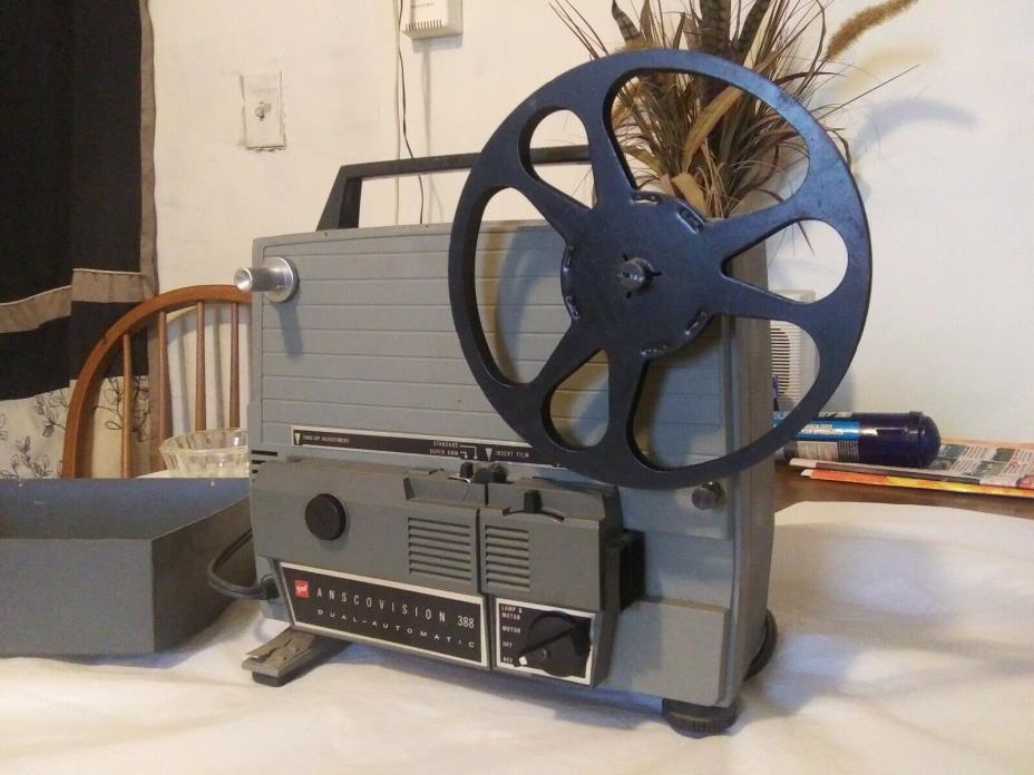 Gaf Anscovision 388 dual automatic 8mm projector with reel