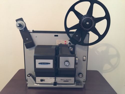 Bell & Howell 456 Dual 8mm Super 8 Projector Tested Working Good Belt New Wheel