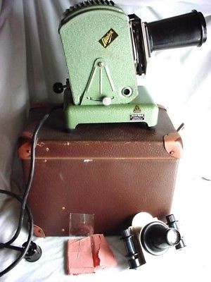 VTG German Film Slide Projector Malinski w/Slides /Case