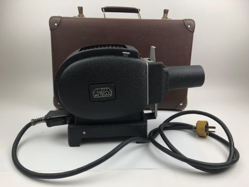 Vintage E. Leitz Wetzlar German 8066 Slide Projector With Case Manual Working