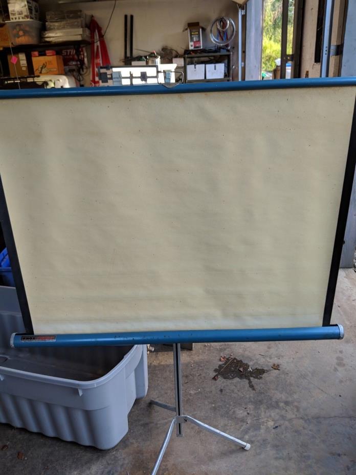 Vintage Knox compact Tripod Projection Screen