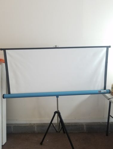 Vintage Mid Century SINGER Graflex Movie Projector Screen Projection Collapsible