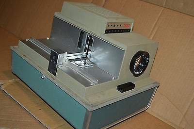Vtg Portable Argus 500 automatic Baby Blue Mid Century movie film projector