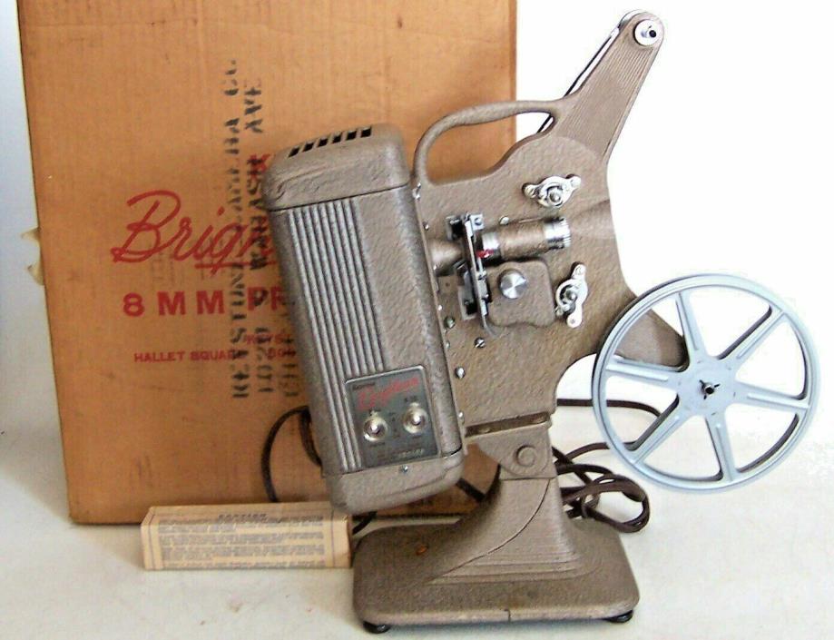 Vintage Keystone Brightbeam K-70 8mm Movie Film Projector w/Box