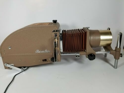 Vintage Charles Beseler Slide King Glass Plate Projector With Metal Carry Case