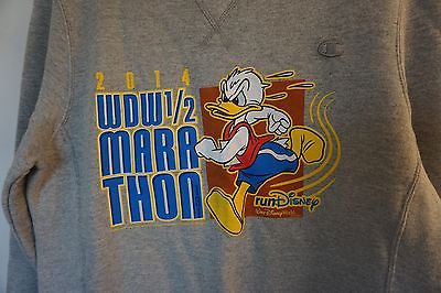 2014 WDW 1/2 Marathon Sweat shirt RUNdisney SHIRT LARGE long sleeve Champion