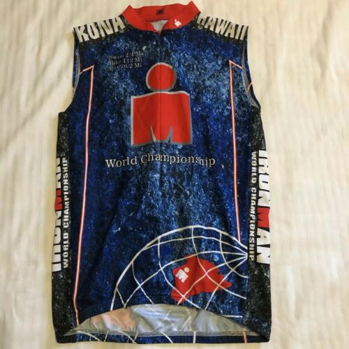 2002 Ironman Triathlon World Championship Kona Hawaii Sport Jersey Rear Pockets