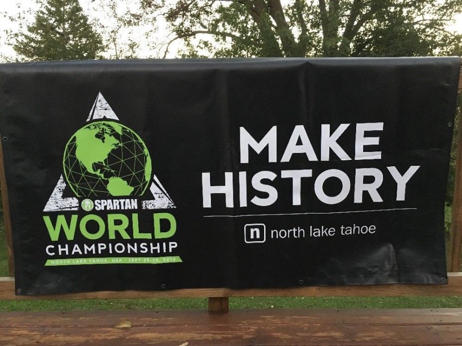 2018 Spartan Race World Championship Banner North Lake Tahoe