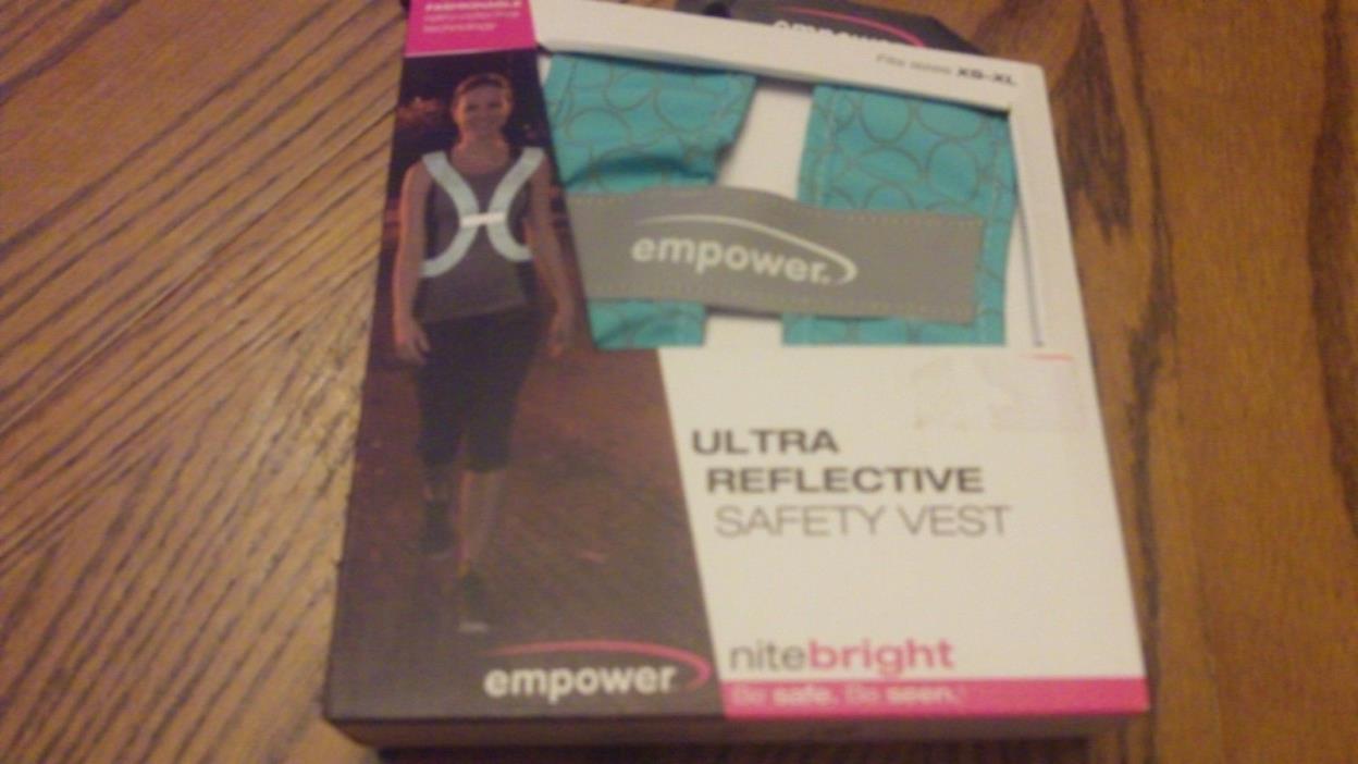 NEW Empower Ultra Reflective Safety Vest Adjustable XS to XL Runner Night Safety