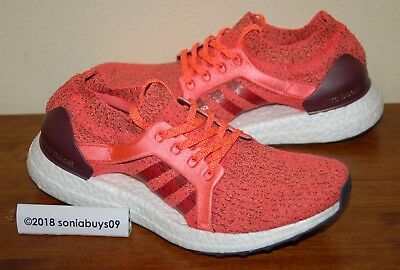 Adidas Women's UltraBoost X Running Shoes, BB1694, Easy Coral, US Size 8.5