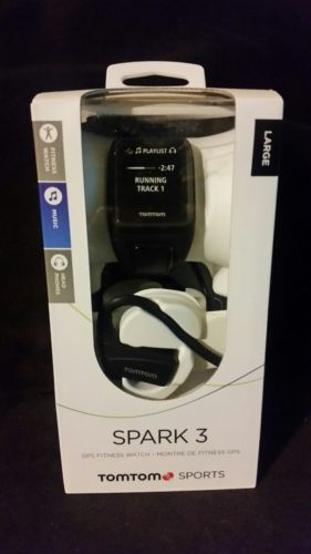 TomTom Spark 3 Black GPS With Headphones Multisport Watch - Large