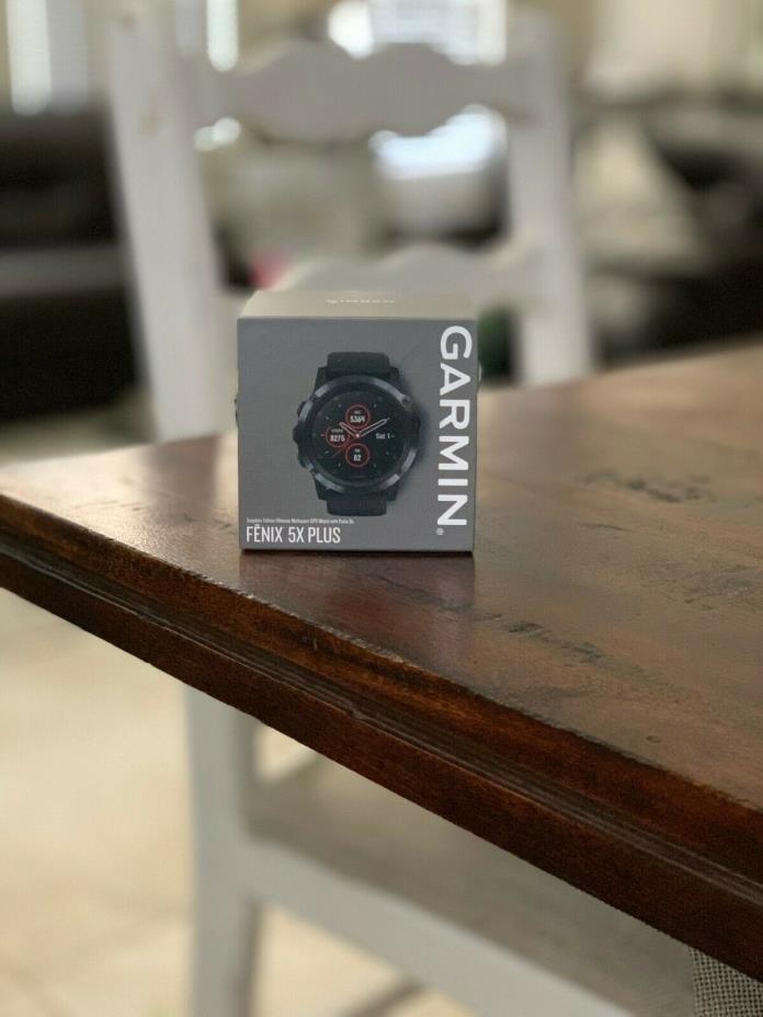 Garmin Fenix 5x Plus 51 mm Black Band GPS Multisport Watch - Sapphire